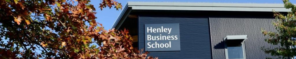 Henley business school sign